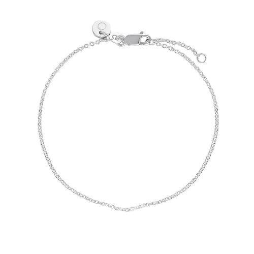 Bracelet Chain Sterling Silver Cable Link Style with Jump Rings | UbyKate