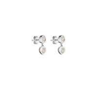 Cascade Earrings Two Drop Earrings - White Sapphire