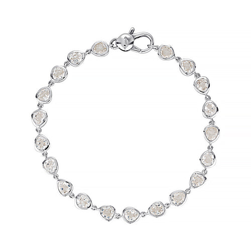 Cascade Tennis Bracelet - White Sapphire