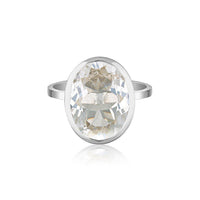 Celebration Stacker Ring - Large Oval - White Sapphire