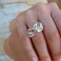 Celebration Stacker Ring - Large Sunset Cushion Cut