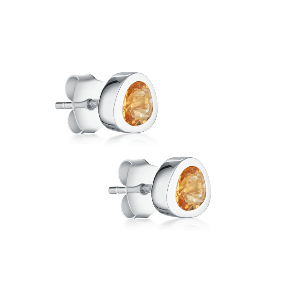 Celebration Stud Earrings - Citrine