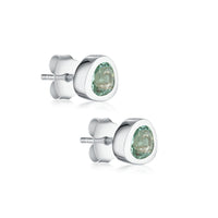 Celebration Stud Earrings - Green Amethyst