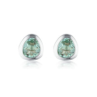 Celebration Stud Earrings - Green Amethyst