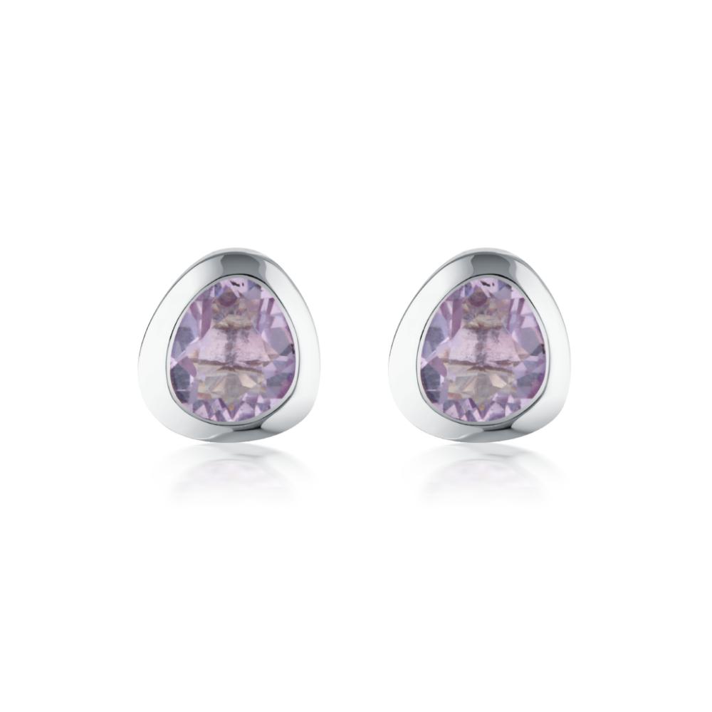 Celebration Stud Earrings - Purple Amethyst
