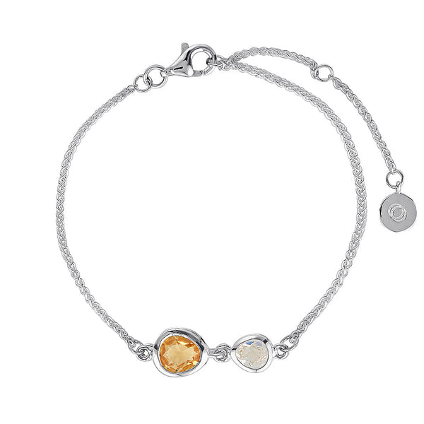 Duet Bracelet - Citrine