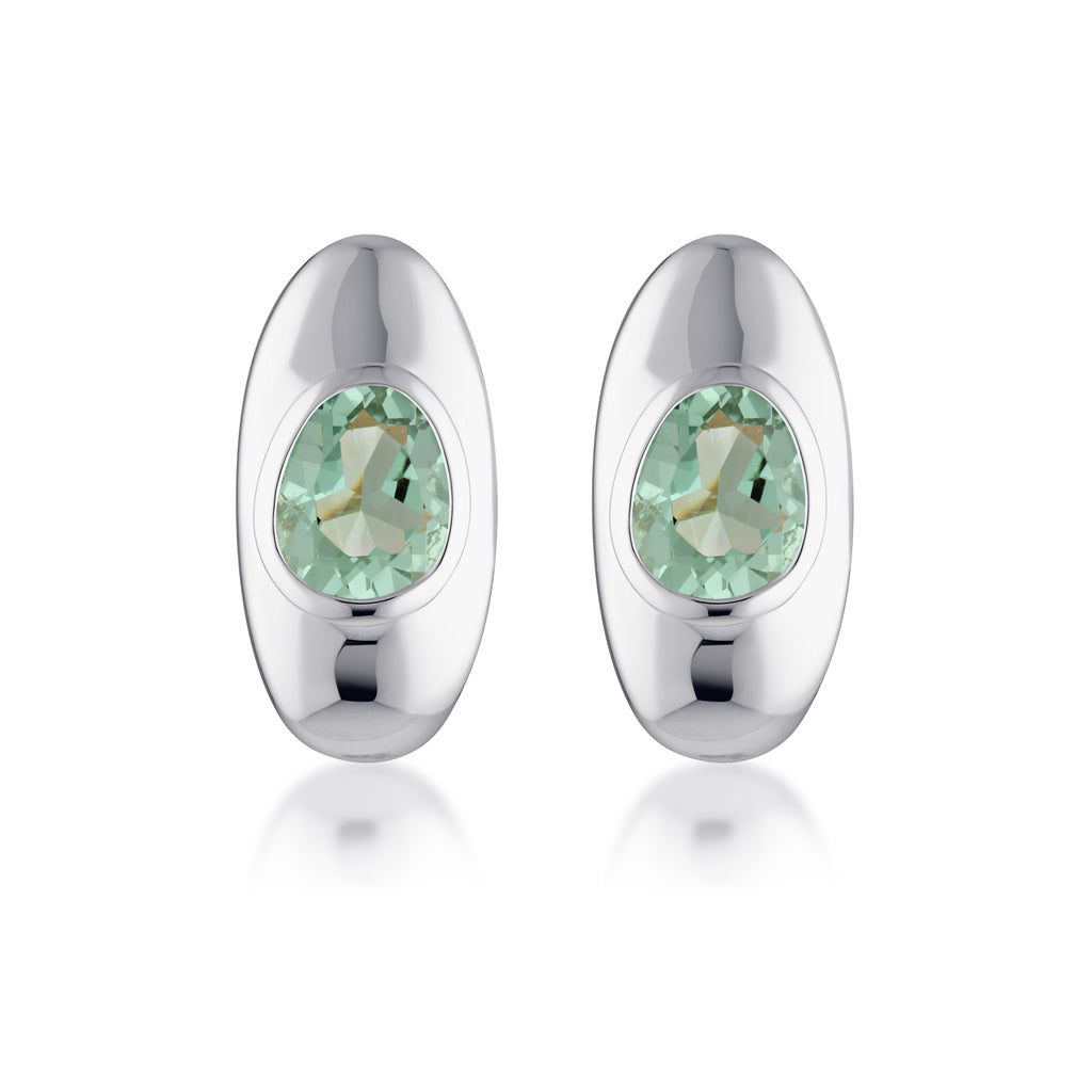 Elevate Gemstone Earrings | Green Amethyst - LUbyKate