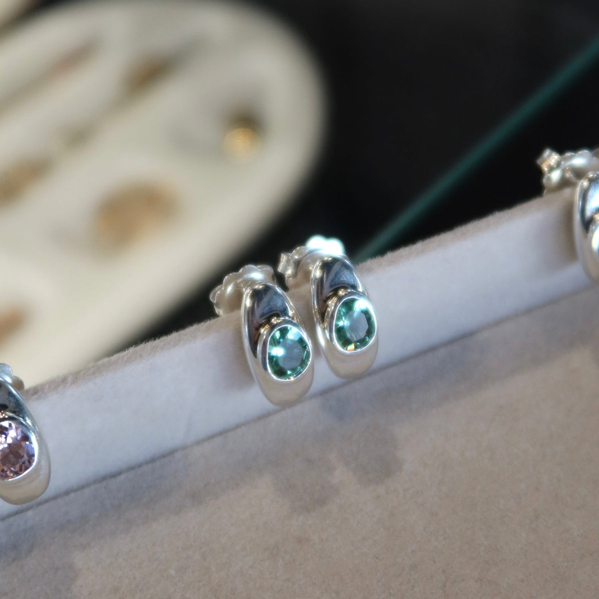 Elevate Gemstone Earrings | Green Amethyst - LUbyKate