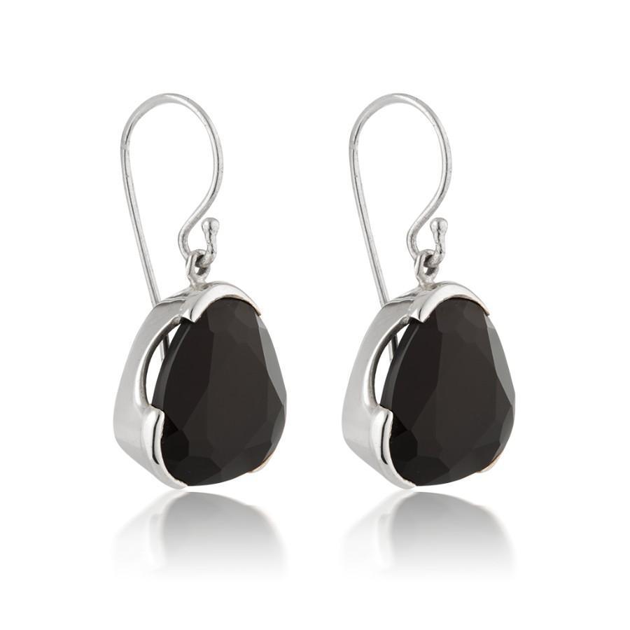 Everyday Gemstone Earrings - Black Agate