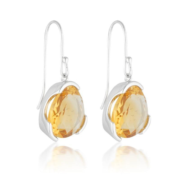 Everyday Gemstone Earrings - Citrine