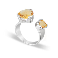 Everyday Gemstone Ring Citrine Duet