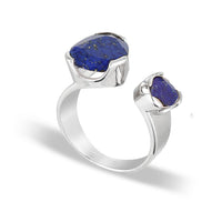 Everyday Gemstone Ring Lapis Lazuli Duet