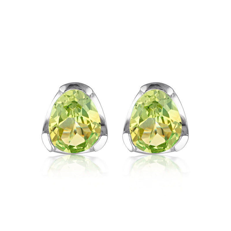 Everyday Gemstone Stud Earrings - Limited Edition Lemon / Lime