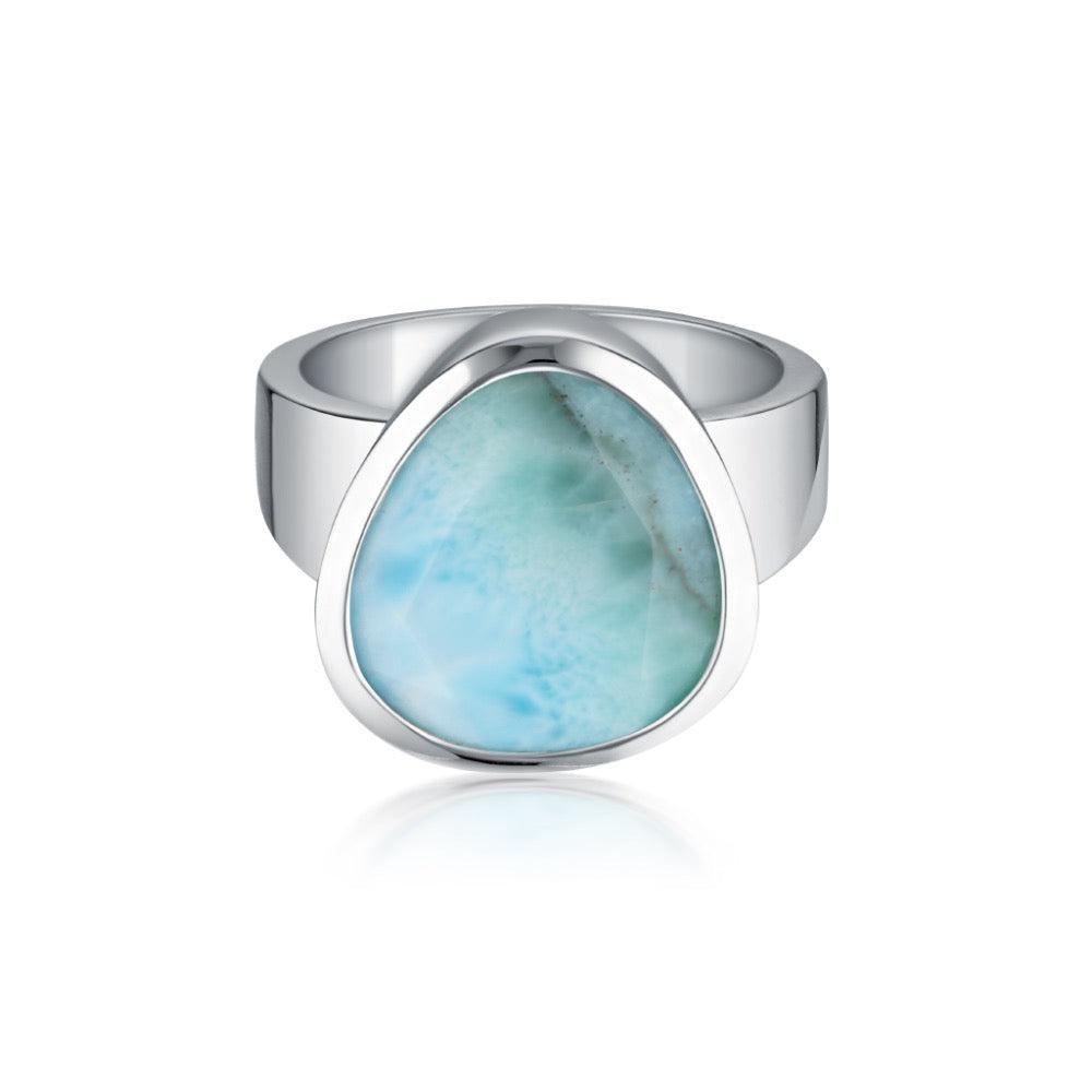 Evolution Ring Larimar - Sterling Silver