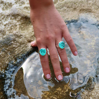 Evolution Ring Paraiba Nano Quartz - Sterling Silver