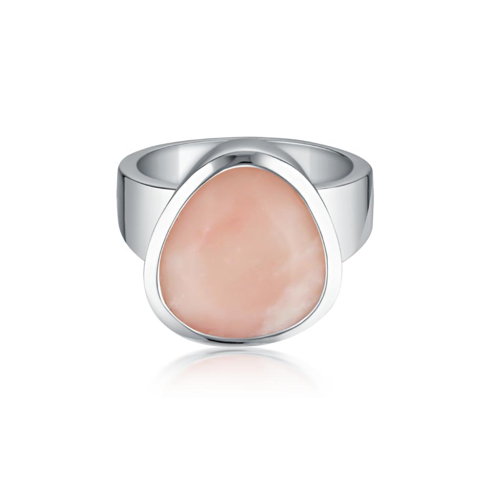 Evolution Ring Pink Opal - Sterling Silver