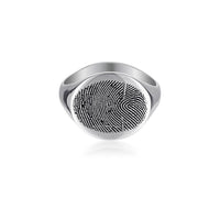 Fingerprint Double Sided Signet Ring