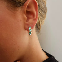 Gempower 5 Earrings - Limited Edition - Paraiba Nano Quartz