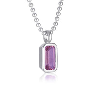 Gemstone Adornment - Emerald Cut - Purple Amethyst