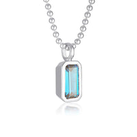 Gemstone Adornment - Emerald Cut - Sky Blue Topaz