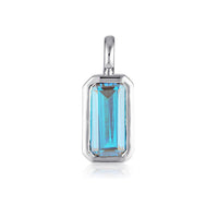 Gemstone Adornment - Emerald Cut - Sky Blue Topaz