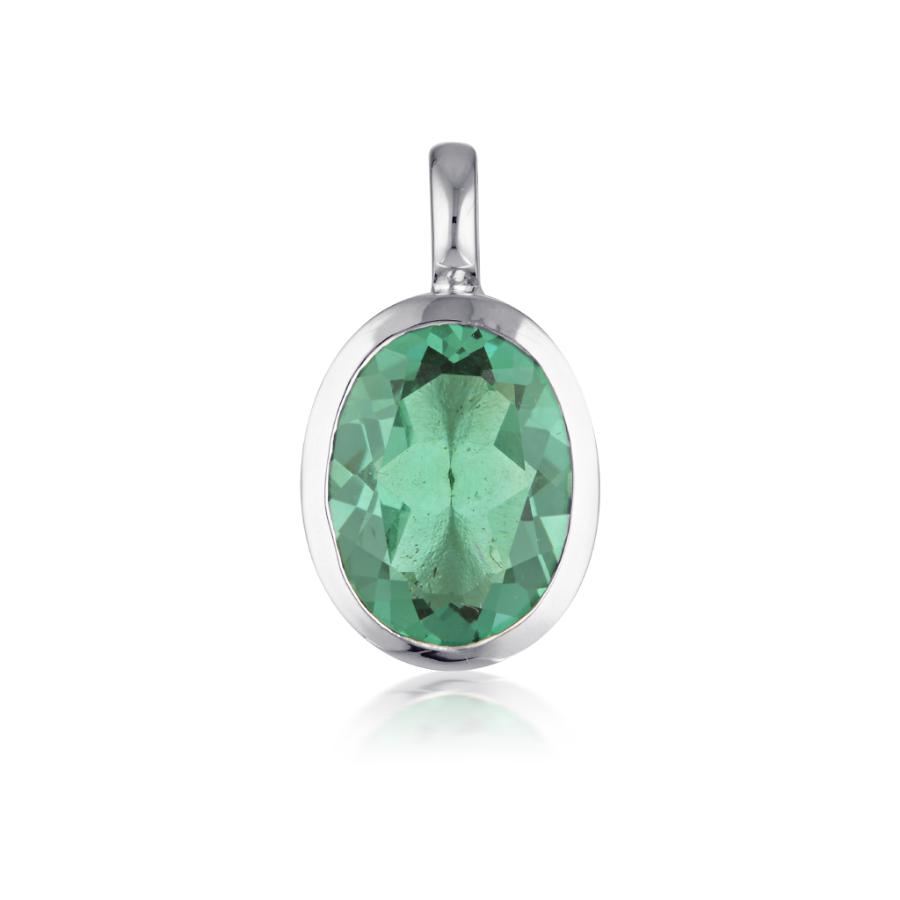 Gemstone Adornment - Oval Cut - Green Amethyst