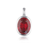 Gemstone Adornment - Oval Cut - Ruby Corundum
