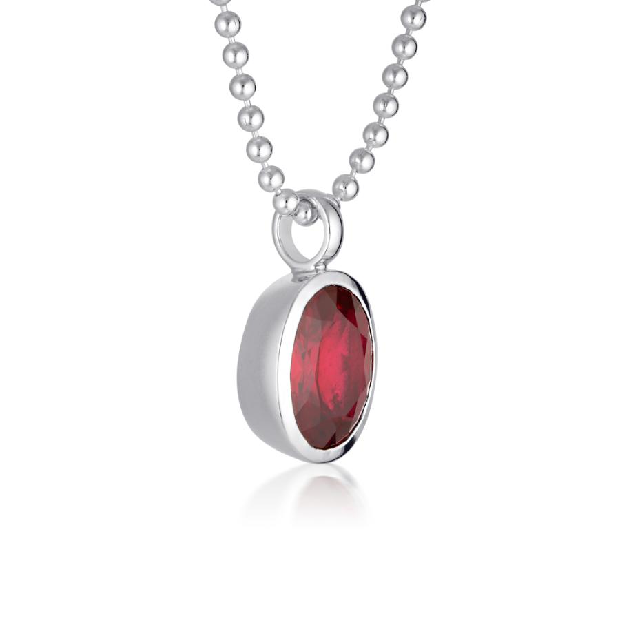 Gemstone Adornment - Oval Cut - Ruby Corundum