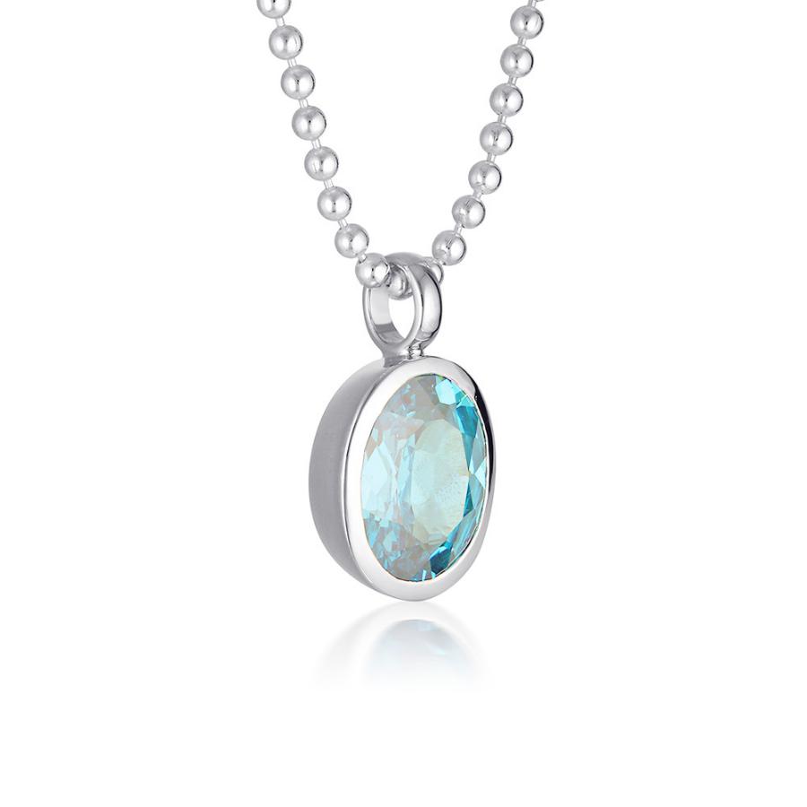 Gemstone Adornment - Oval Cut - Sky Blue Topaz