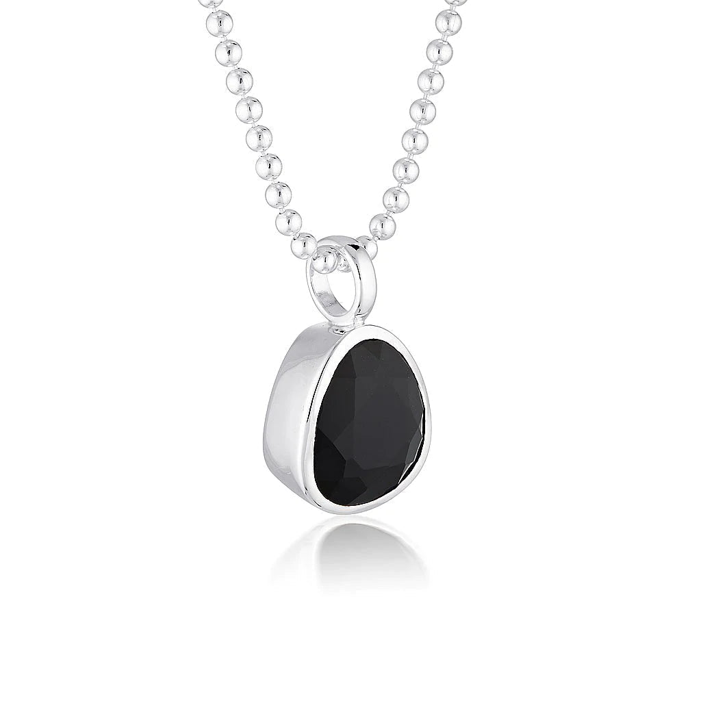 Gemstone Adornment - Tri-Cut - Black Agate