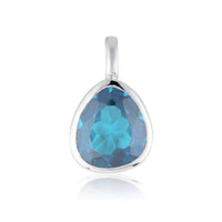 Gemstone Adornment - Tri-Cut - Blue Zircon