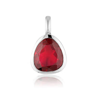 Gemstone Adornment - Tri-Cut - Ruby Red Corundum