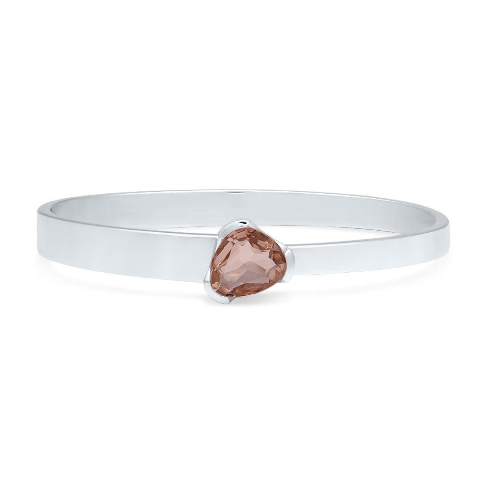 Gemstone Stacker Bangle - Blush Quartz