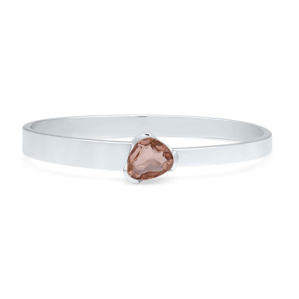 Gemstone Stacker Bangle - Blush Quartz