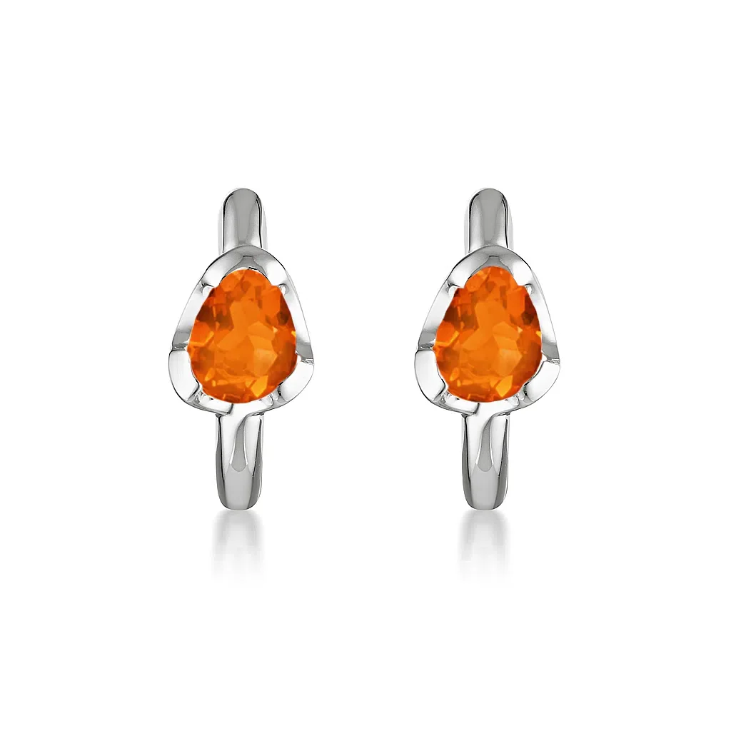 Huggies Earrings - Carnelian