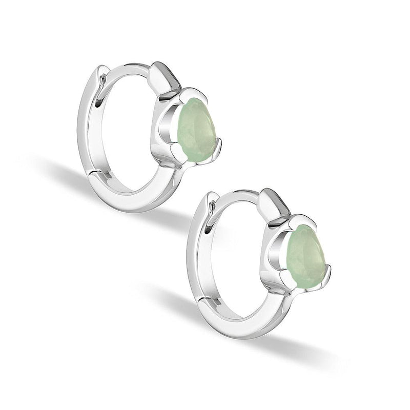 Huggies Earrings - Prehnite