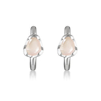 Huggies Earrings - Rose Quartz