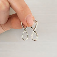 Infinity Huggies Earrings