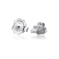 Infinity Stud Earrings - sterling silver with lobe lifting butterfly backs