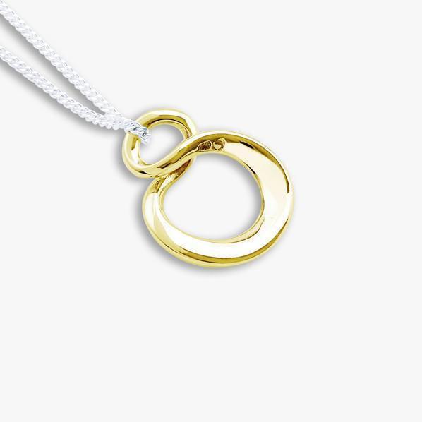 Infinity pendant - Medium Gold