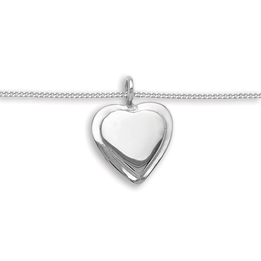 Inner Heart Pendant Sterling Silver