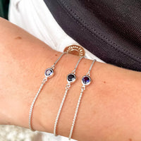 Iolite Tri-Cut Gemstone Bracelet - Limited Edition