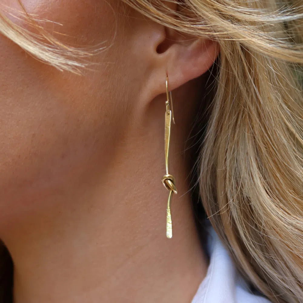 KNOT Your Average Earrings - Solid Sterling Silver or Gold