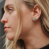 Lava Stud Earrings - Two Sizes - Sterling Silver | UbyKate