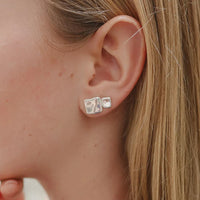 Lava Stud Earrings - Two Sizes - Sterling Silver | UbyKate