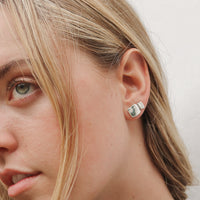 Lava Stud Earrings - Two Sizes - Sterling Silver | UbyKate