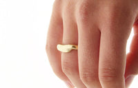 Living Ring Gold - Brushed or Highly Polished gold