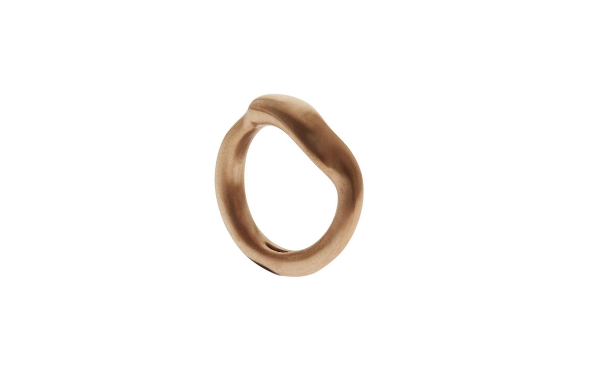 Living Ring Gold - Brushed or Highly Polished gold