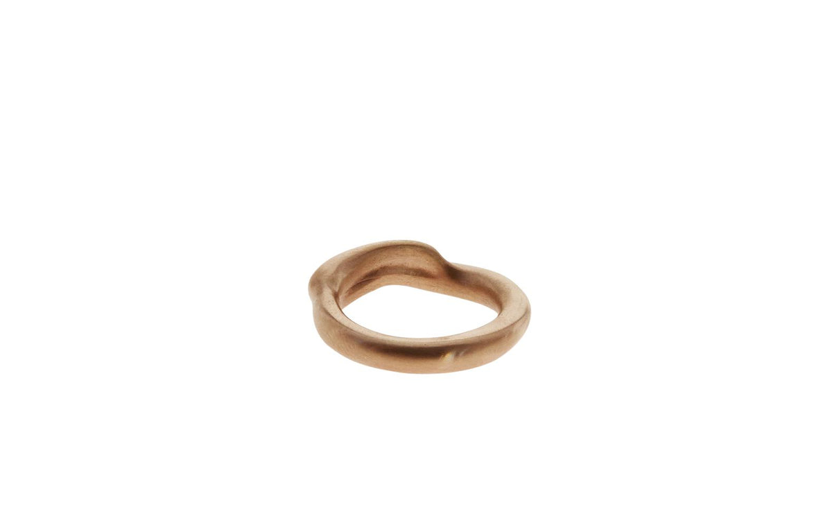 Living Ring Gold - Brushed or Highly Polished gold