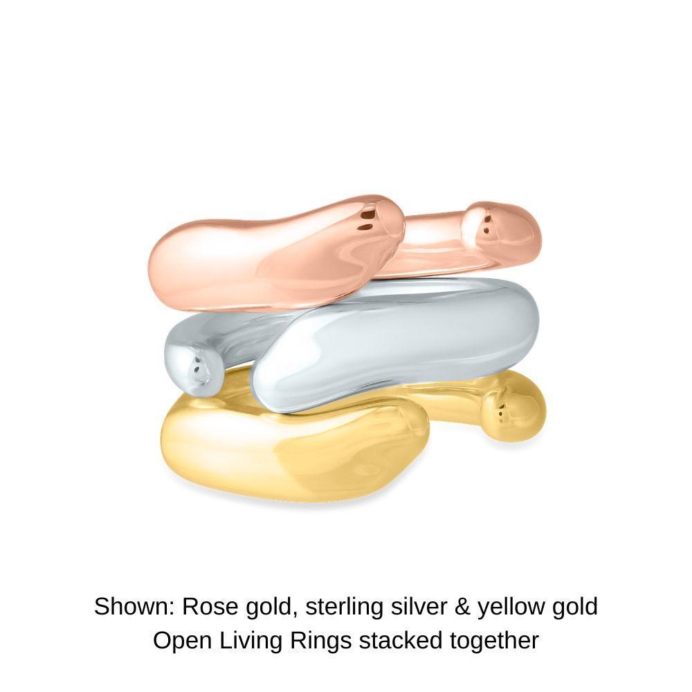 Open Living Ring - Yellow Gold